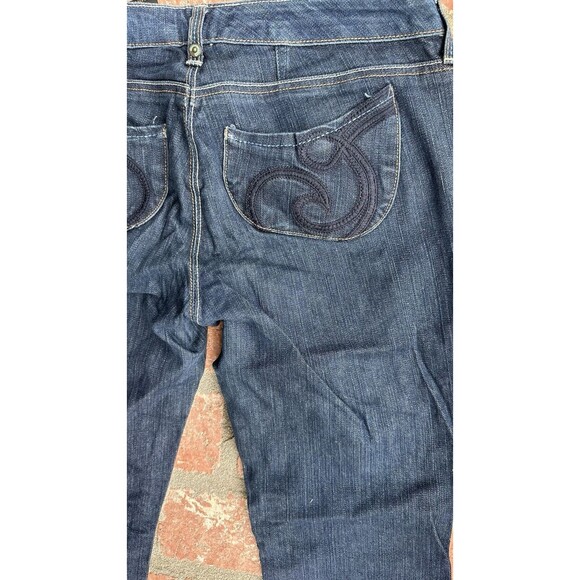 Beyonce House of Dereon Women's Jeans Hip Hop Size 2YK Vintage Grunge embroidere - Picture 3 of 12
